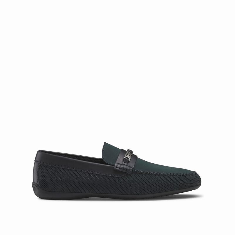 Russell & Bromley Crossover Mens Slip-On Loafers Blue |ZGX9525HO|